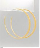 Medium Open Face Hoop Earring