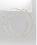 Medium Open Face Hoop Earring